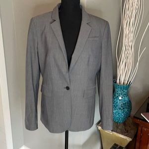 Banana Republic Gray Wool Blend Suit Blazer
